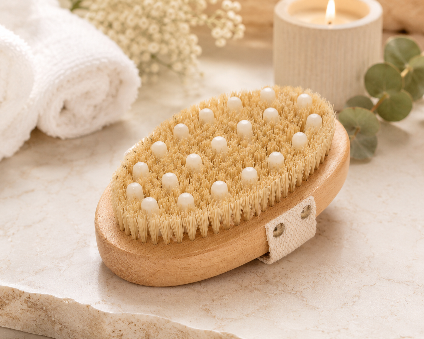 North Harbor Spa Dry Brush with Massage Nodules - 1 piece